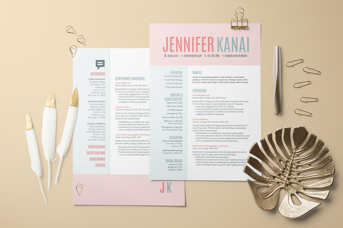Resume & Cover Letter Templates, a Resume Template by Khara Plicanic (Photo 3 of 6)
