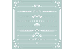 Set of Vector Horizontal Patterns, a Decorative Illustration by FineArtStudio