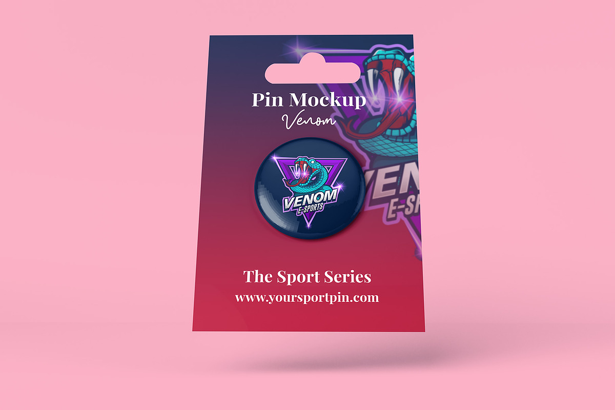 Pin Button Mockup - 8 Views, an Advertising Mockup by Illusiongraphic (Photo 5 of 23)
