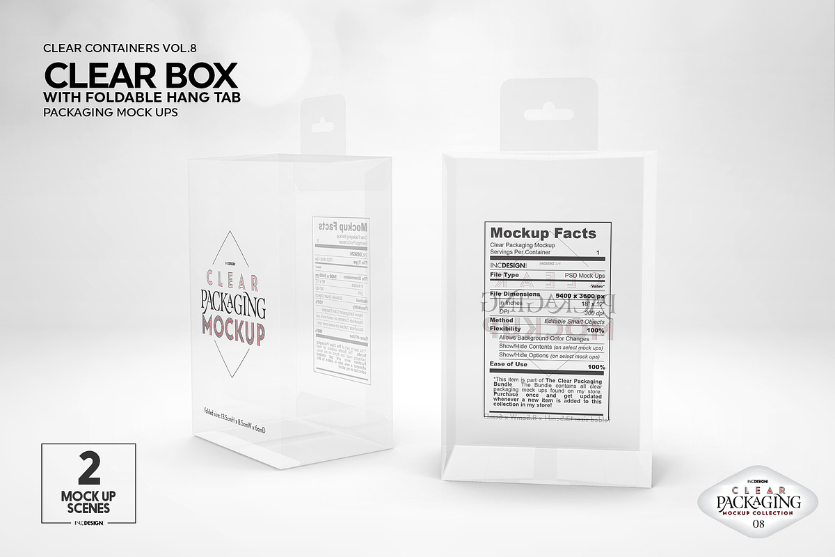08 Clear Container Packaging Mockups, a Cups & Container Mockup by INCDesign (Photo 4 of 22)
