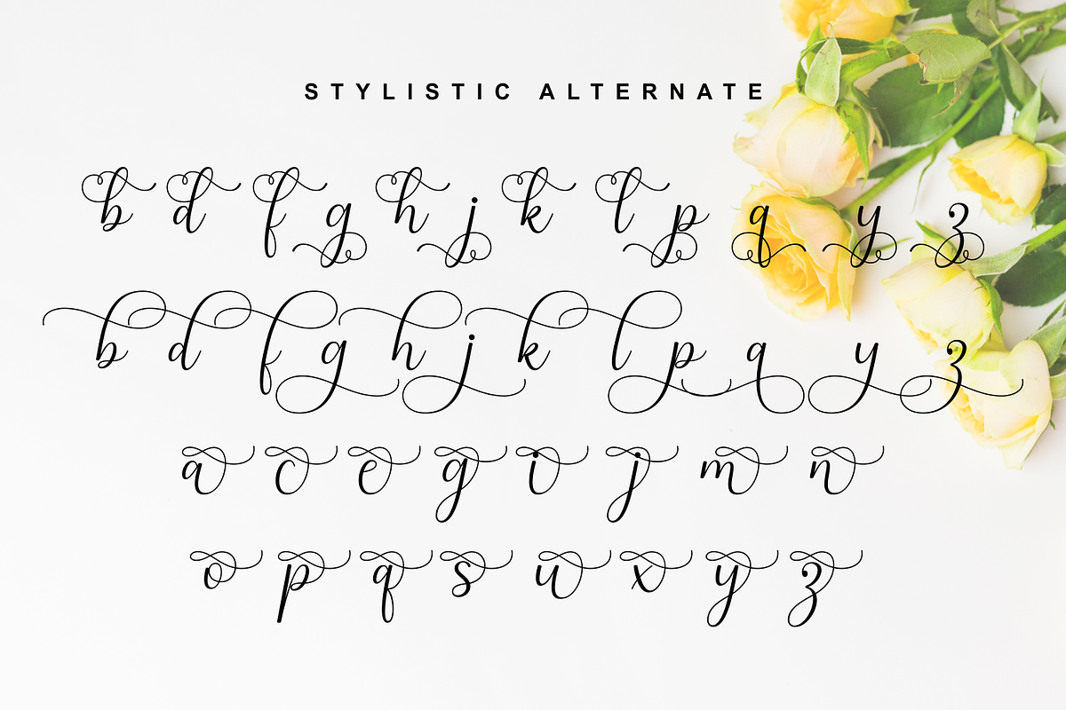 Taralyna - Calligraphy Font, a Script Font by Imiftype Studio (Photo 9 of 10)