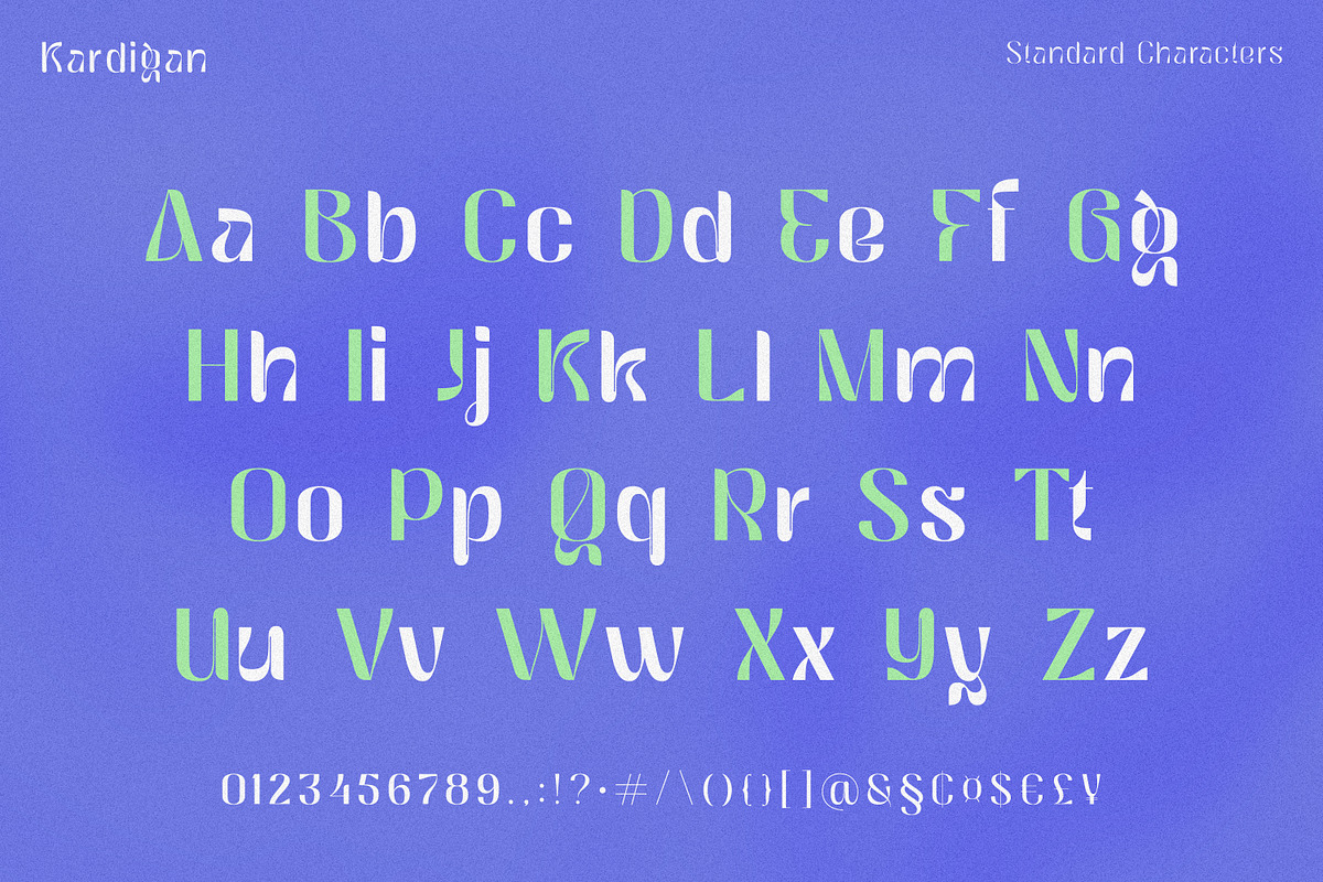 Kardigan - Retro Display Font, a Sans Serif Font by Ekahermawan (Photo 13 of 14)
