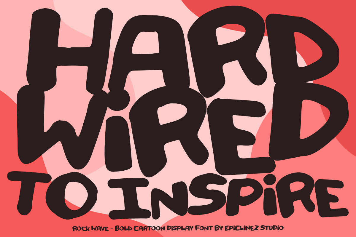 Rockwave | a playful cartoon font, a Handwritten Font by Epiclinez (Photo 2 of 5)