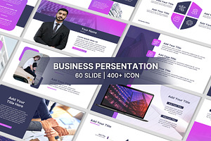 Purple Theme Powerpoint Template