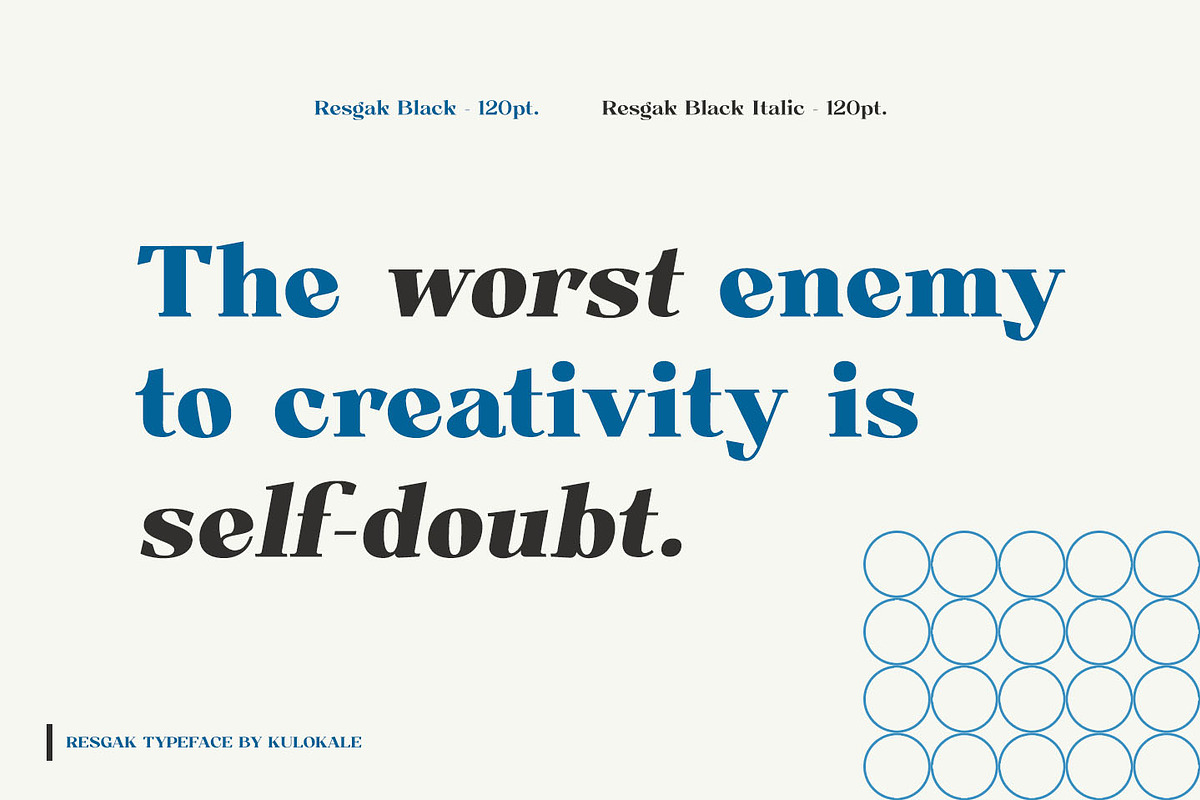 Resgak - Serif Family, a Serif Font by Kulokale (Photo 9 of 12)