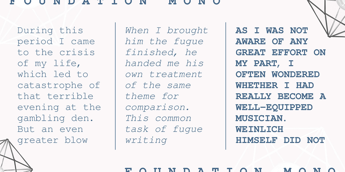 Foundation Mono, a Slab Serif Font by FontSite Inc. (Photo 2 of 2)