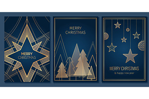Elegant Christmas card designs, an Illustration by art PVP - market