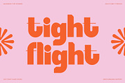 SLTF Tight Flight - Bold Funky Font, a Sans Serif Font by SilverStag Type Foundry (Thumbnail 9 of 19)