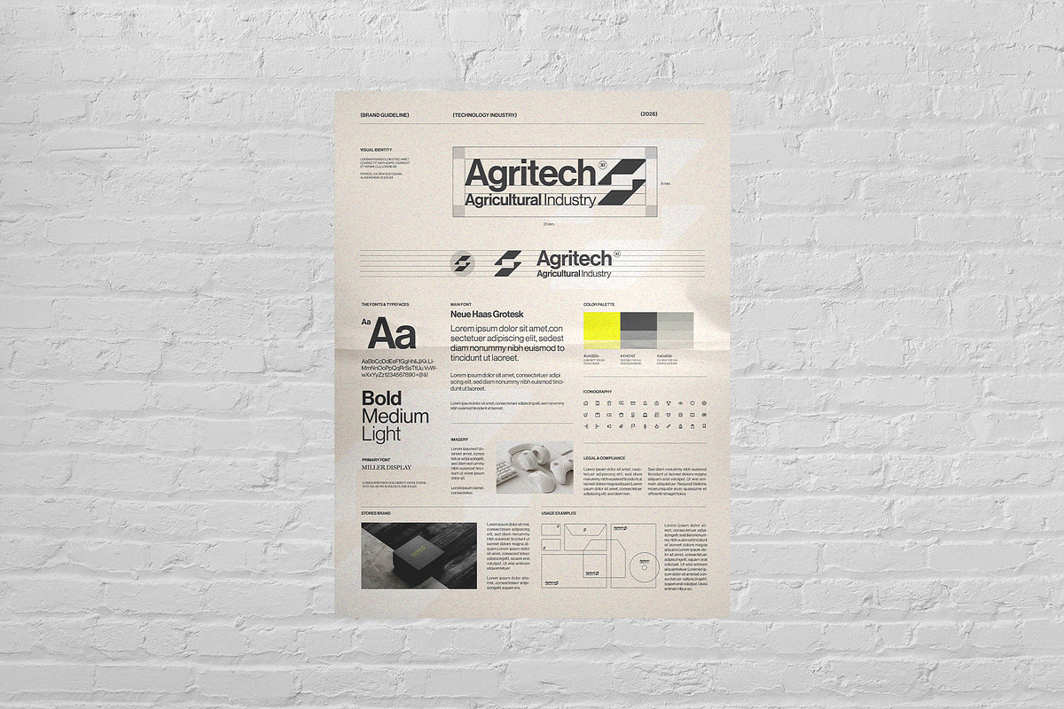 Brand Guideline Poster Template, a Poster Template by BrandPacks