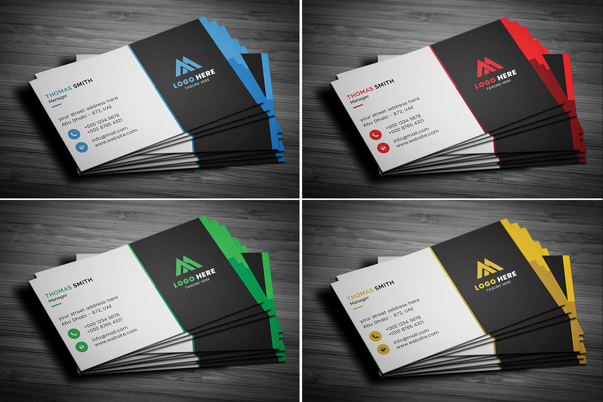 Clean Corporate Business Card, a Business Card Template by Saman Osama (Photo 4 of 9)
