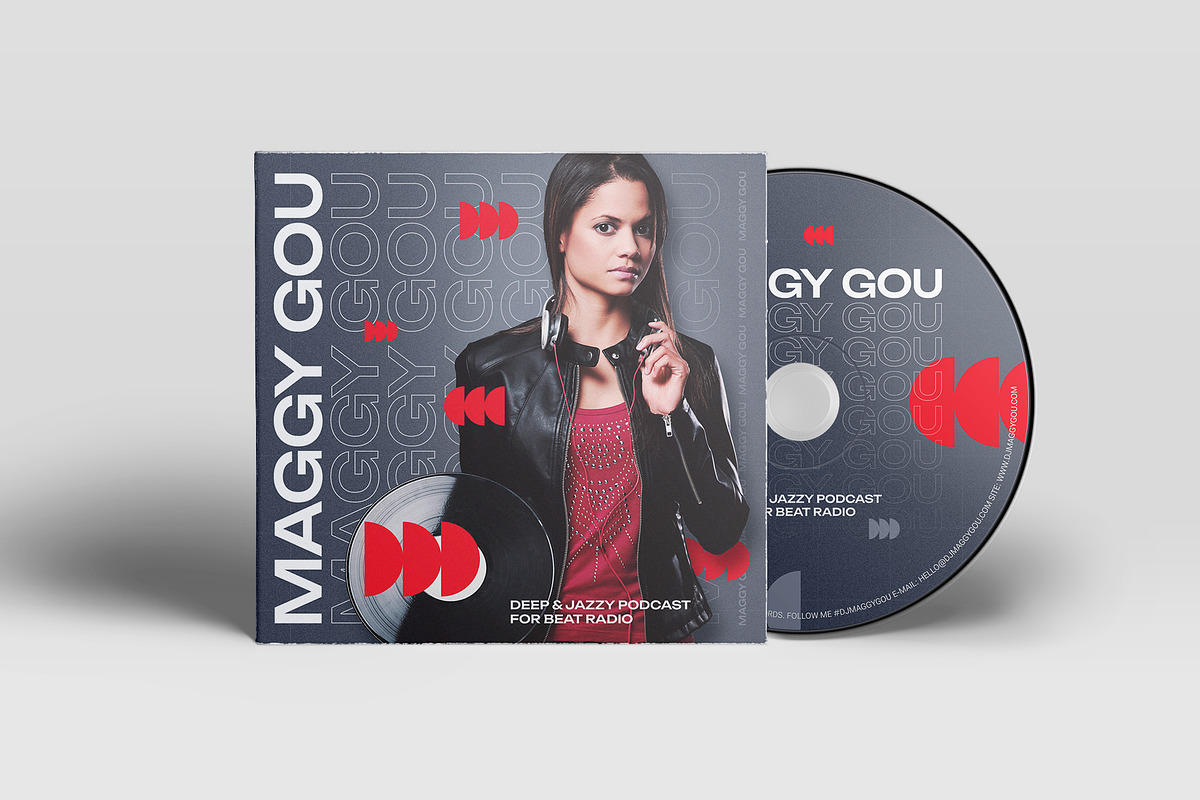 DJ Mixtape Podcast CD Cover Artwork, a Print Template by vinyljunkie (Photo 1 of 6)
