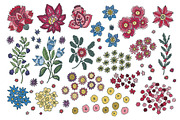 Folk Floral Seamless Patterns, a Pattern Graphic by Sonulkaster (Thumbnail 6 of 15)