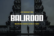 Balirood - Font, a Sans Serif Font by artchiles_design (Thumbnail 1 of 5)