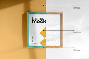 Frame Poster Mockup, a Print Template by dpi