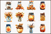 Fall Masons Jars Clipart, an Illustration by Sublimation Artist (Thumbnail 3 of 6)