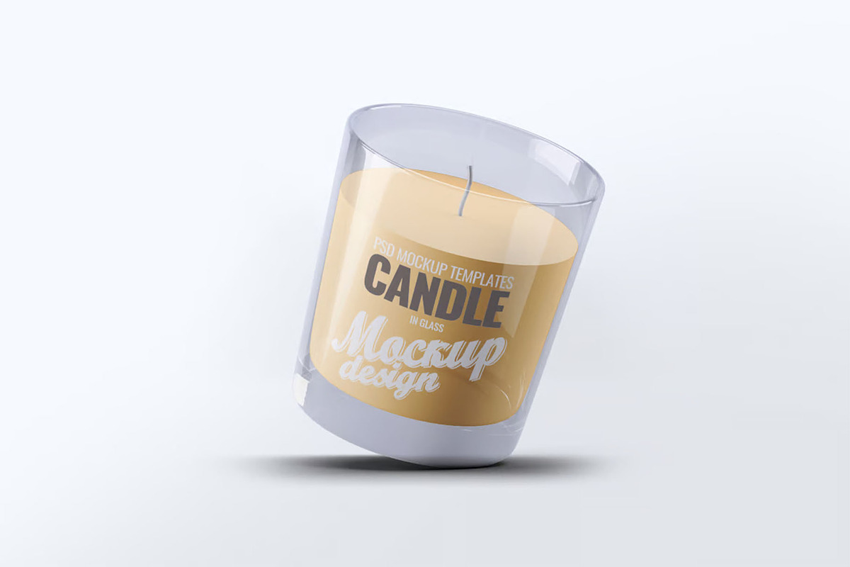 Scented Candle Mock-up, an Advertising Mockup by Se٧enStudio (Photo 4 of 7)