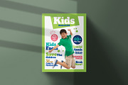 Kids Magazine Template InDesign, a Magazine Template by Designsoul14 (Thumbnail 1 of 8)
