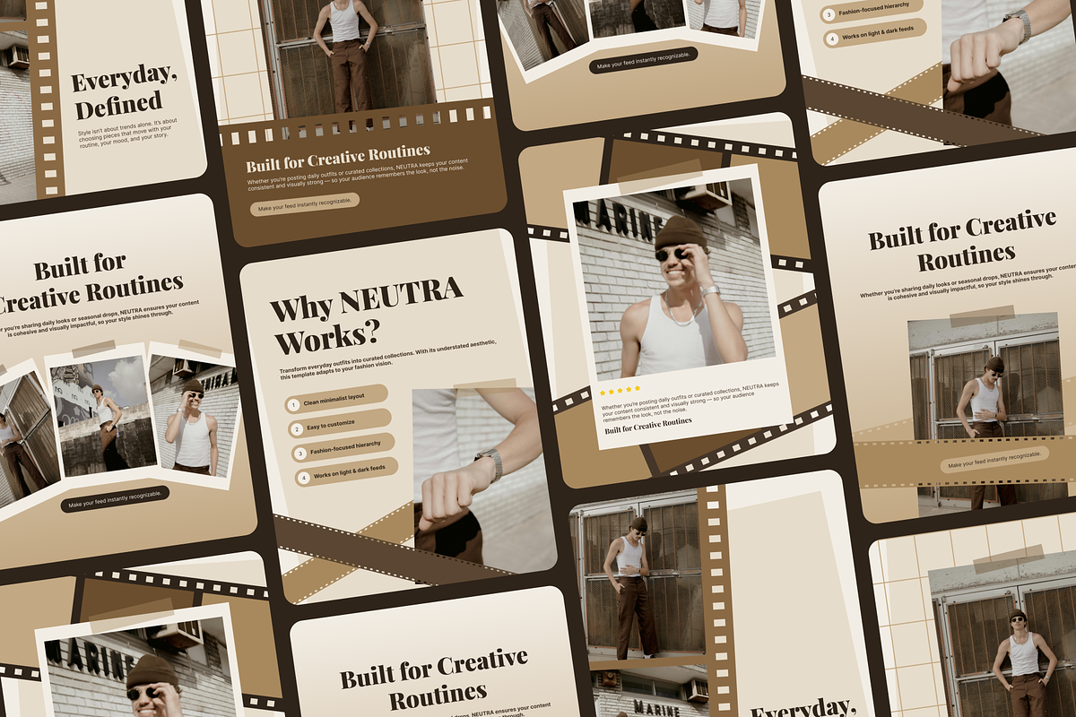 Neutra - Fashion Style Social Media, a Social Media Template by SLAB! Design (Photo 7 of 8)