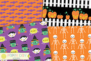 Halloween Digital Paper Pack, a Pattern Graphic by Paper Day Printables (Thumbnail 3 of 4)
