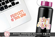 Sarcastic Mom Stickers PNG EPS, a Technology Illustration by TheBlackCatPrints (Thumbnail 4 of 4)