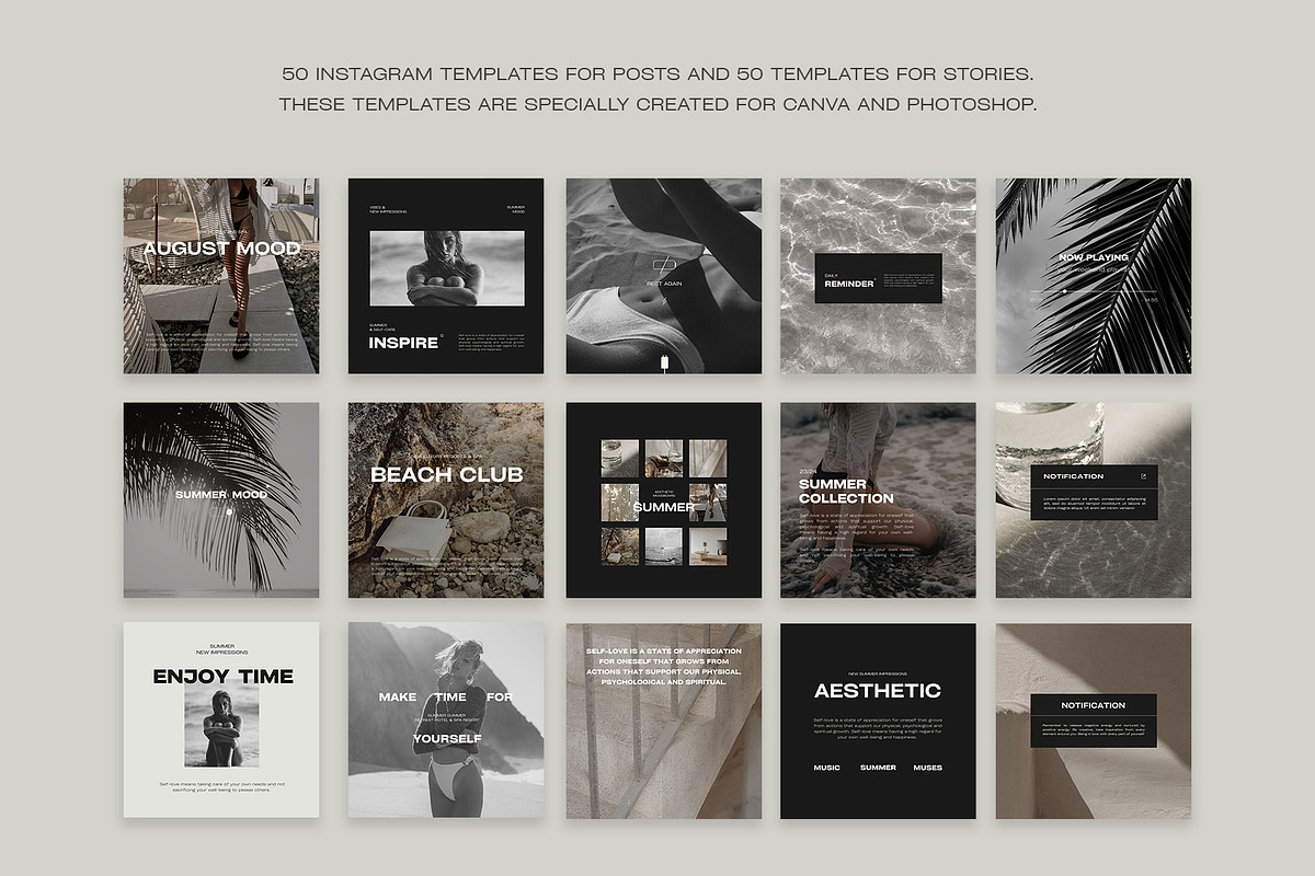 Aesthetic Instagram Templates VIII, a Social Media Template by Instprofi | Studio Estimo (Photo 6 of 8)