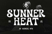 Sunner Heat Bold Retro Font, a Serif Font by Heinzel Std (Thumbnail 1 of 17)