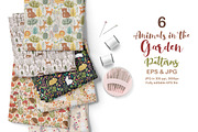 Animals in The Garden Patterns, a Pattern Graphic by DrawStudio1988 (Thumbnail 4 of 9)
