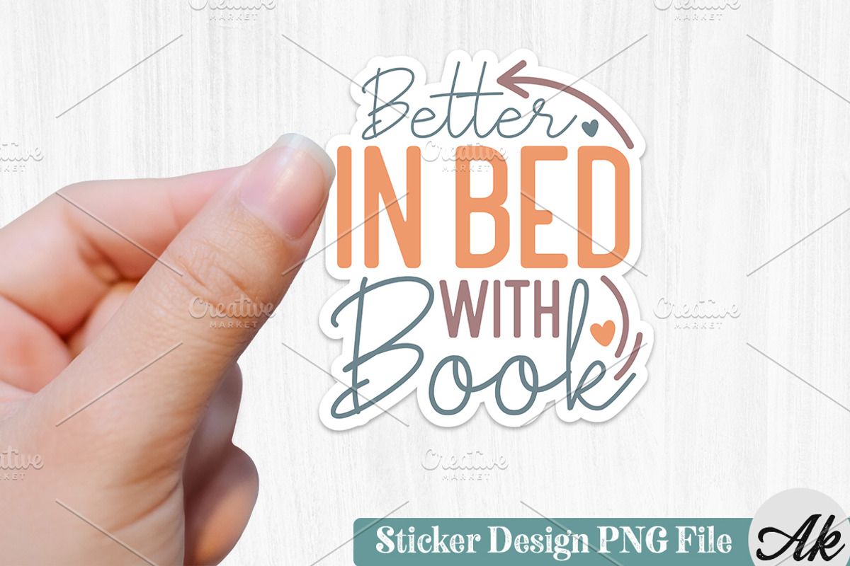 Book Lover Sticker Bundle,PNG File,, a Graphic by akazaddesign (Photo 4 of 11)