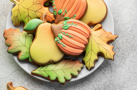 Multicolored autumn homemade cookies, a Food & Drink Photo by Olena Rudo