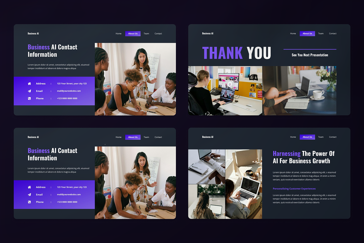 Business AI Presentation Keynote, a Presentation Template by SquidPixey (Photo 4 of 7)