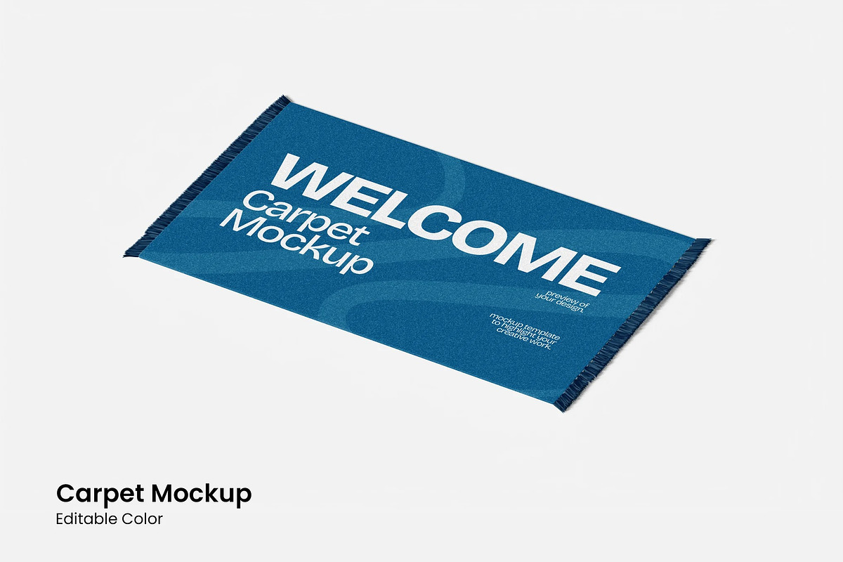 Carpet Mockup, a Household Mockup by renderstockmarket