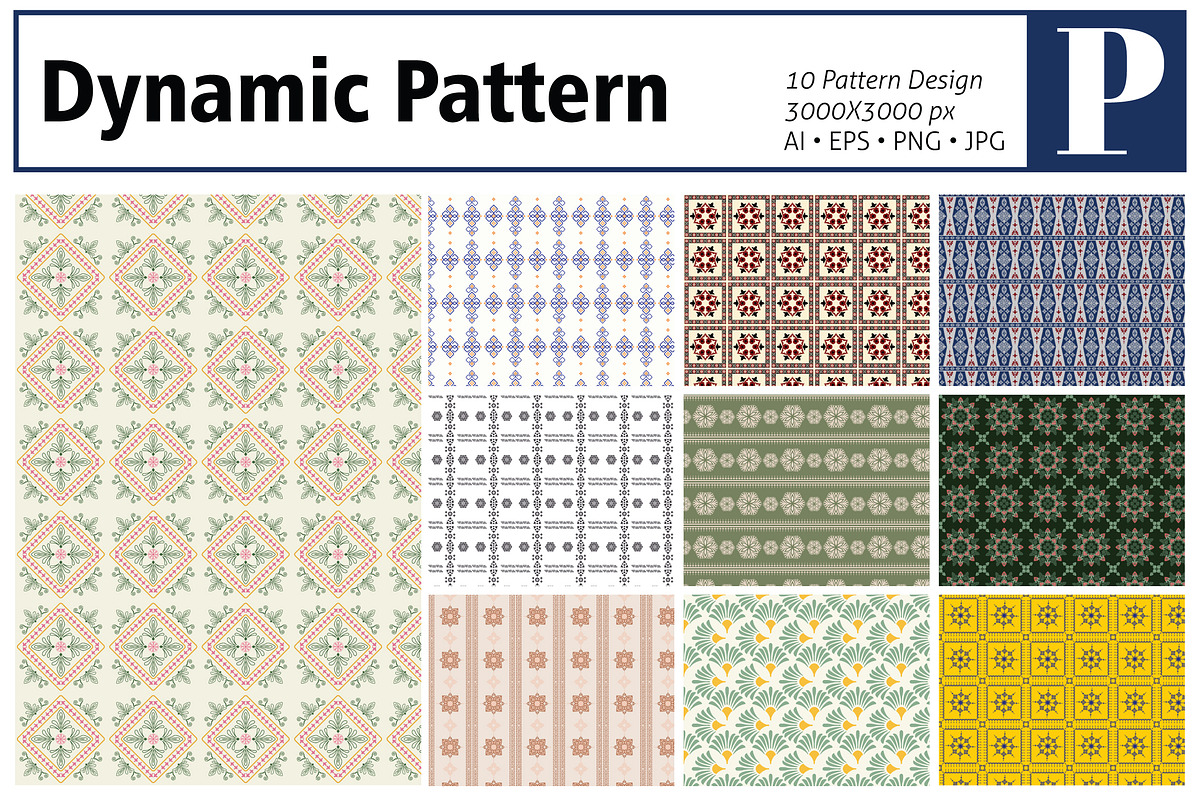 Dynamic Pattern, a Pattern Graphic by MSG Studio (Photo 1 of 11)