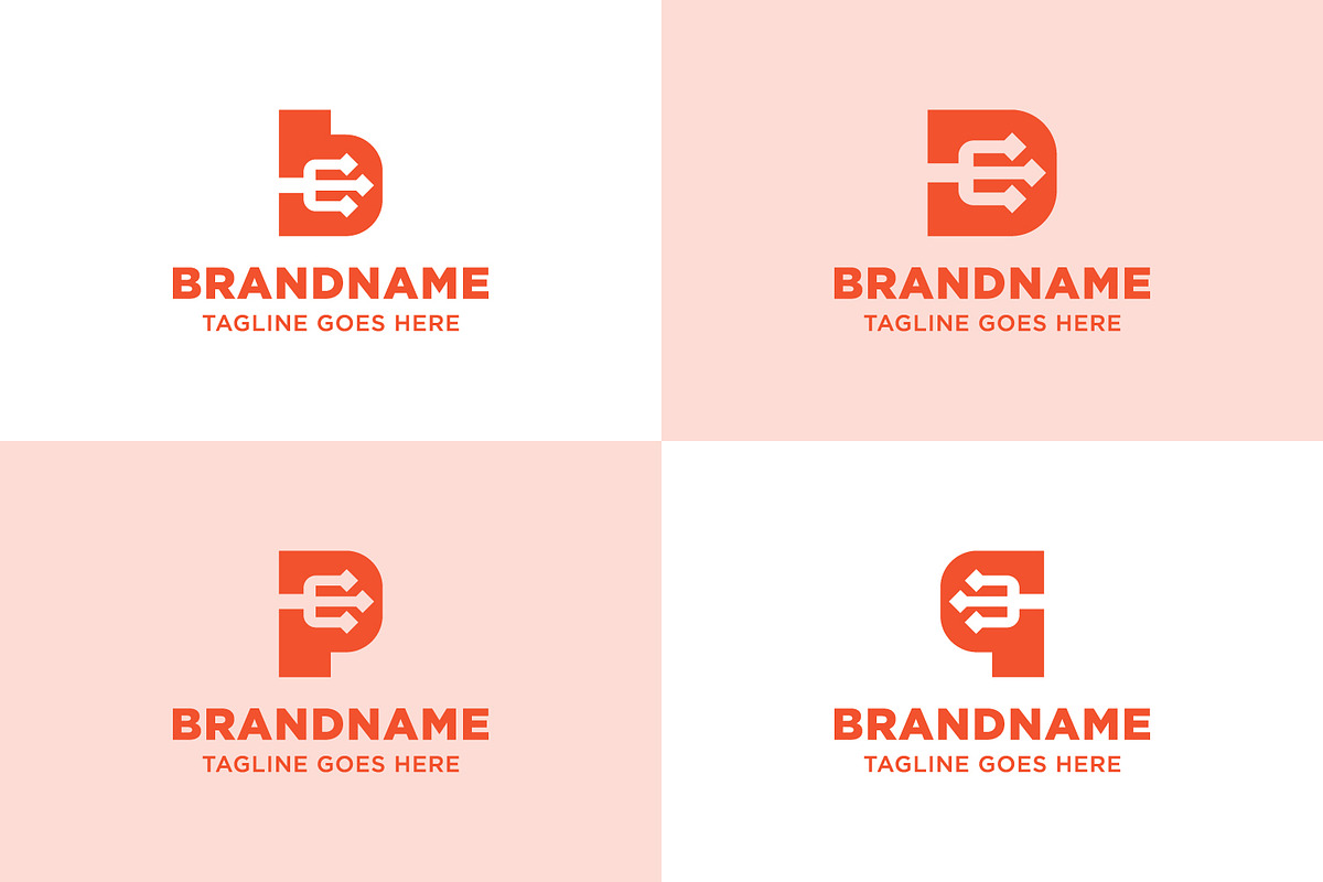 Letter B D P Q Trident Logo, a Branding & Logo Template by Pray Art Design Studio (Photo 1 of 2)
