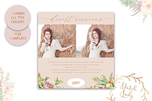 PSD Photo Session Card Template 65