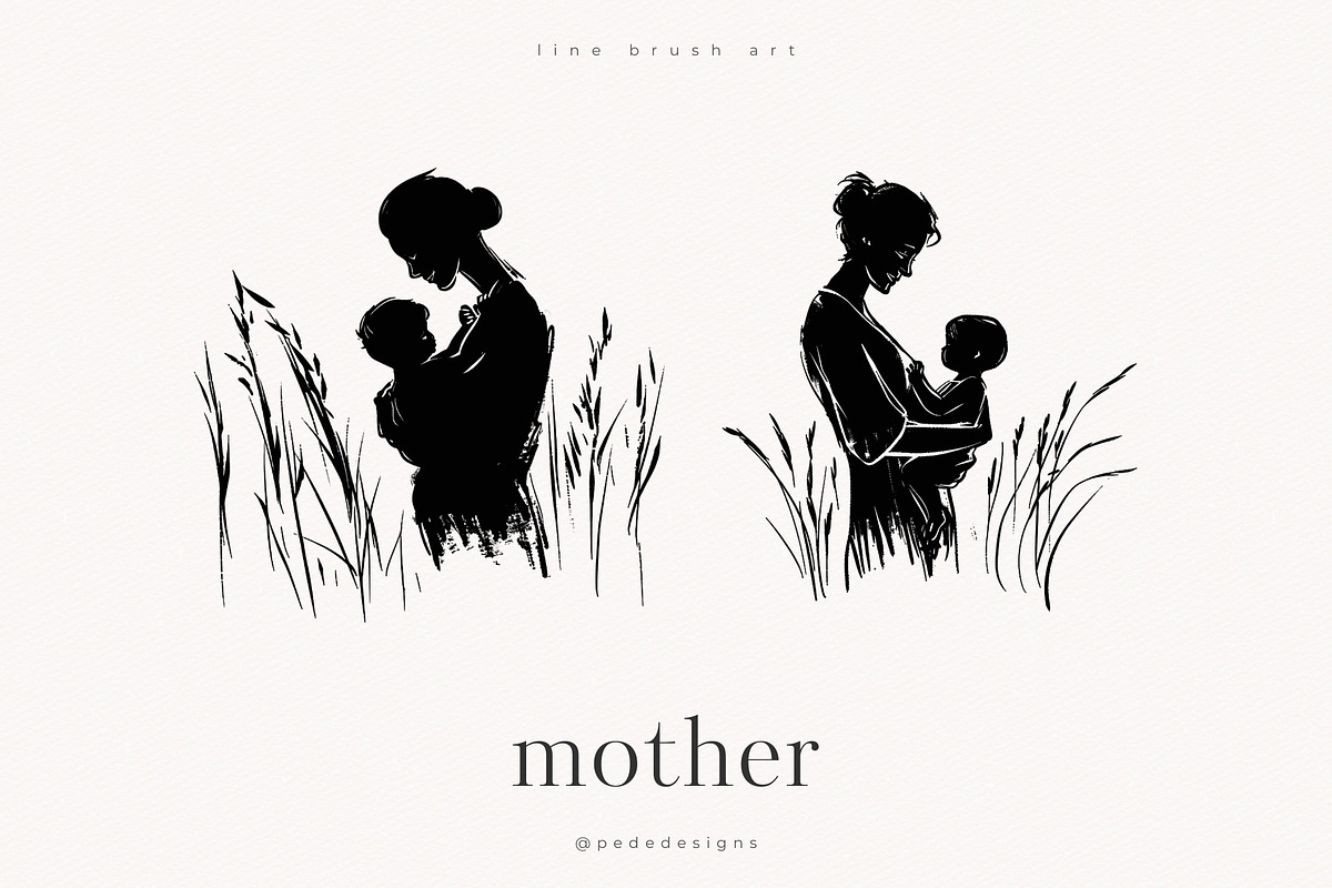 Mother Drawings, a Person Illustration by PeDe Designs (Photo 6 of 6)
