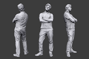 Lowpoly People Casual Pack Volume 4