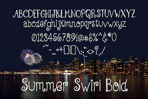 Summer Swirl, Curly Handwriten Font