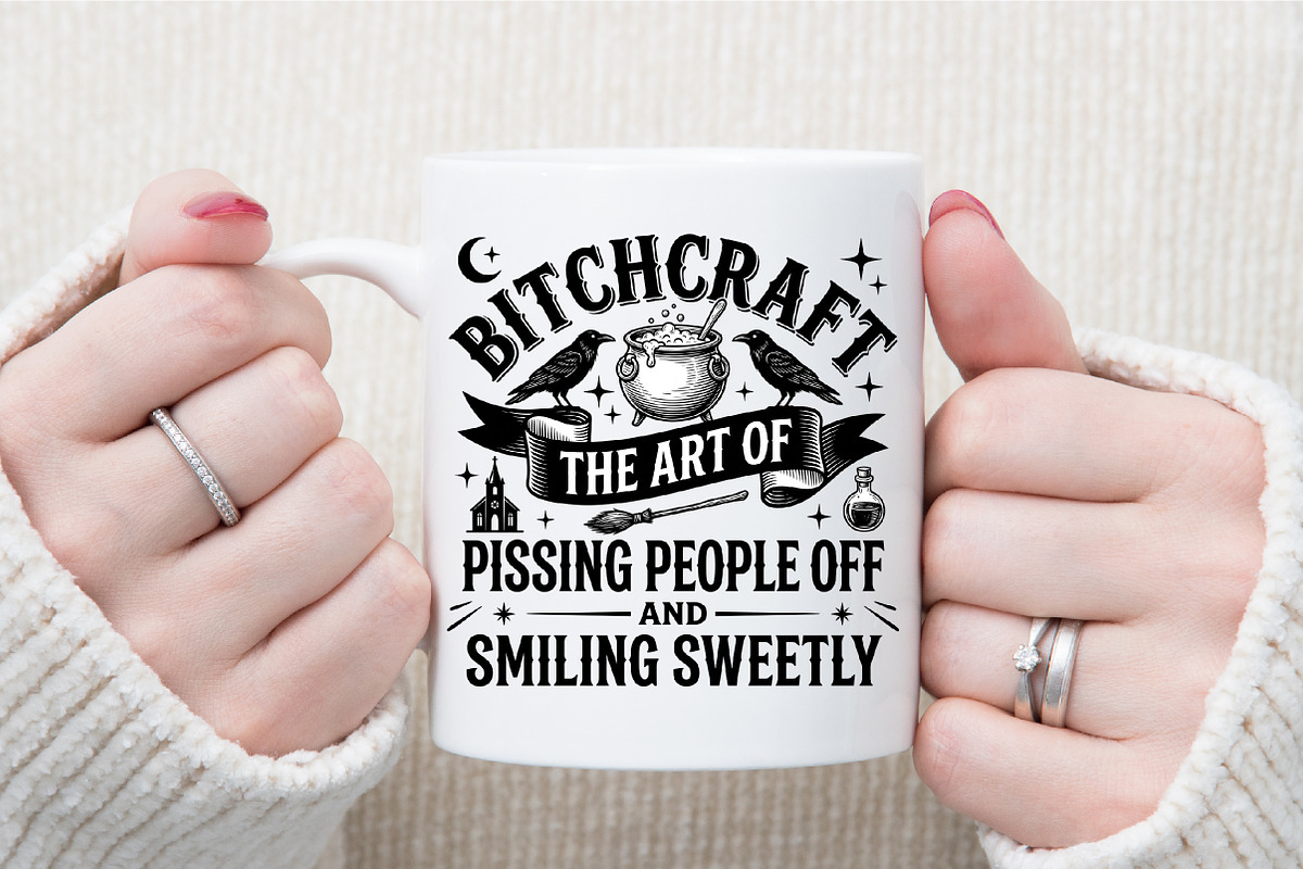 Funny Halloween PNG, Witch Png, a Work Illustration by Sublimation Artist (Photo 7 of 9)
