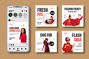 Fashion Social Media Post Layout, a Social Media Template by MightyDesign (Thumbnail 1 of 6)