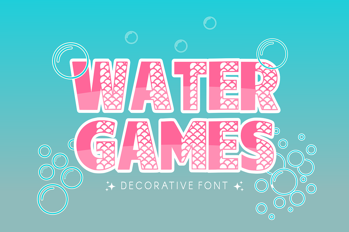 Mermaid - Cartoon Font Types, a Font by KiddoGlyphs Studio (Photo 3 of 7)