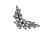 Floral Corner Ornament Clipart Bundl, an Illustration by Creativeshirt (Thumbnail 34 of 48)