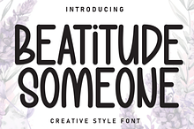 Beatitude Someone | Script Font