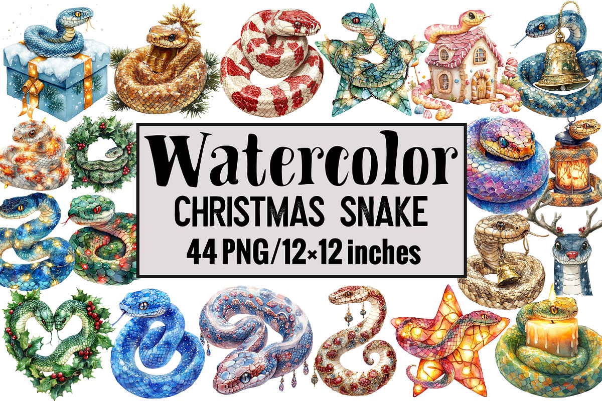 Christmas Snake, an Illustration by Design Market (Photo 1 of 4)