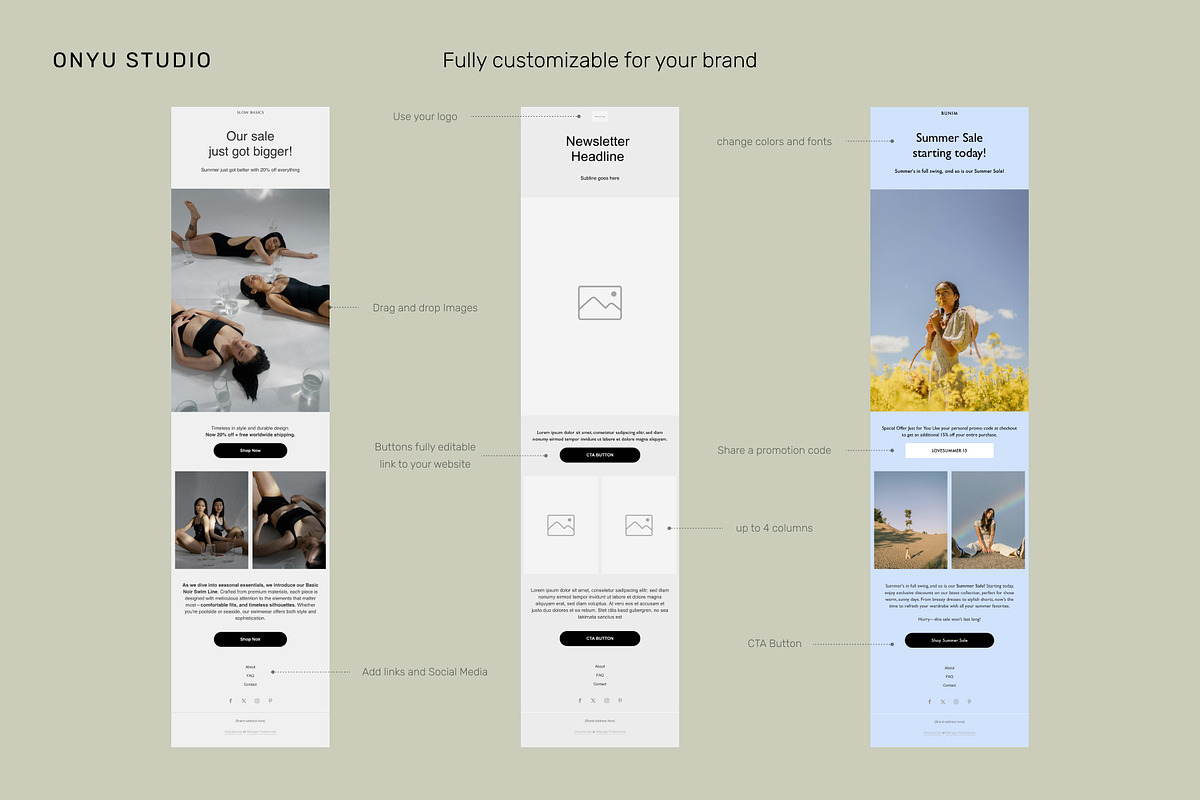 Flodesk E-commerce Template, an Email Template by ONYU Studio (Photo 3 of 3)