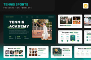 Tennis Sports Google Slides, a Presentation Template by Annora Studio (Thumbnail 1 of 7)
