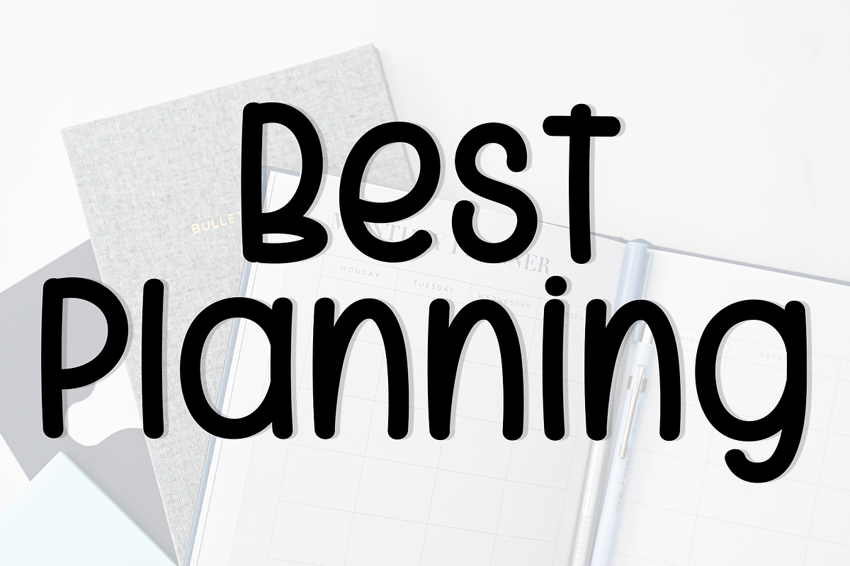 Birthday Planner, a Handwritten Font by InermediaSTUDIO (Photo 2 of 8)