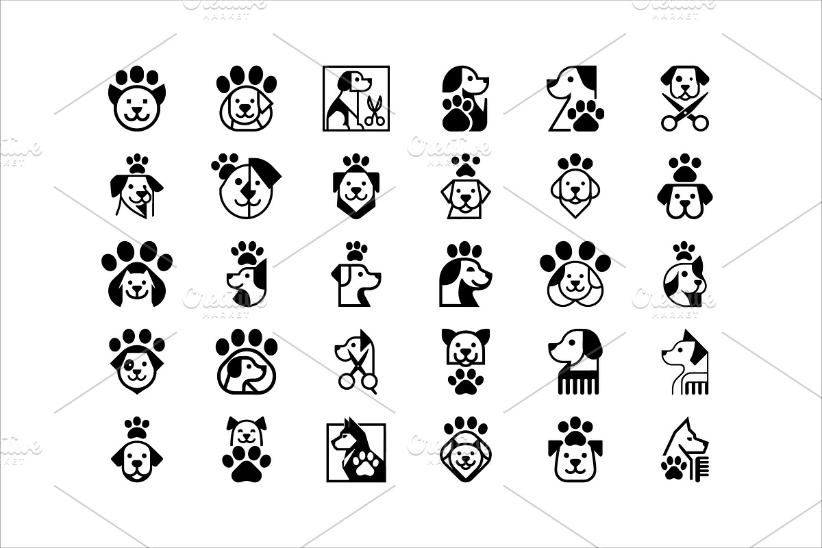 Dog Paw Logo Pack, a Branding & Logo Template by Vectorium Studio (Photo 1 of 2)
