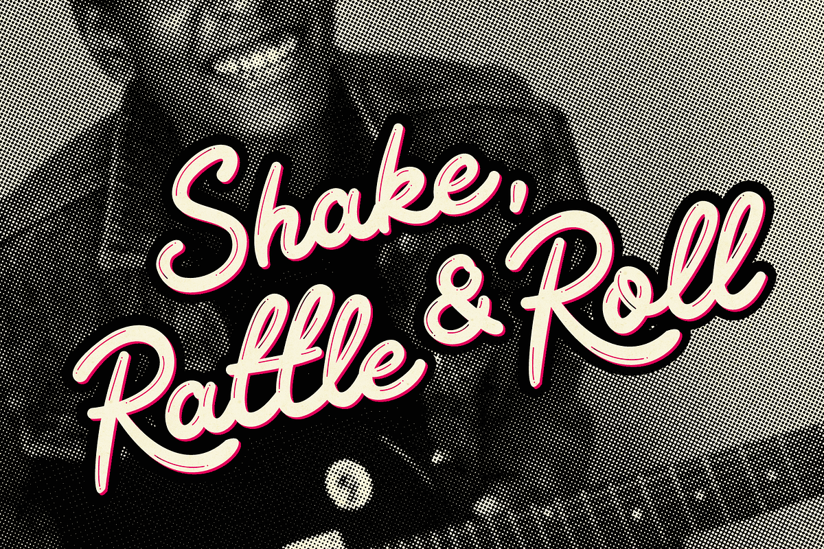 Rockabilly Romance - 50s Script Font, a Script Font by Wingsart Studio (Photo 11 of 15)