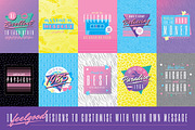 1980s Retro Logo Design Kit, a Texture Illustration by Wingsart Studio (Thumbnail 2 of 7)