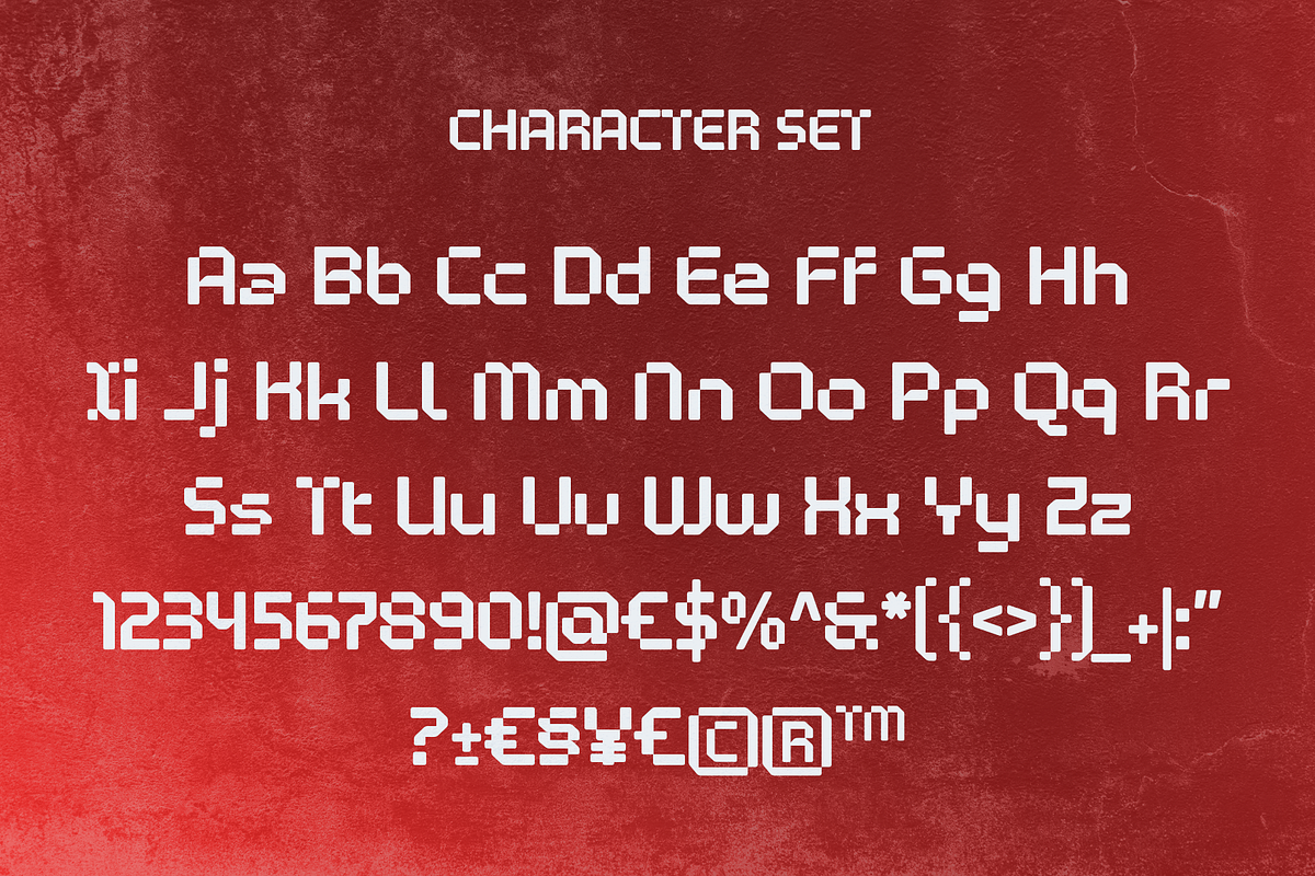 Bitram – Futuristic Pixel Font, a Sans Serif Font by Drizy (Photo 3 of 8)